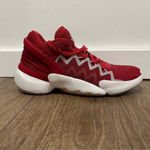 Adidas D.O.N. Issue 2 Red/White Men's Basketball Sneaker Size 10 - Picture 8 of 10